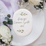 Pierwsza Komunia Święta- personalizowana owalna etykieta